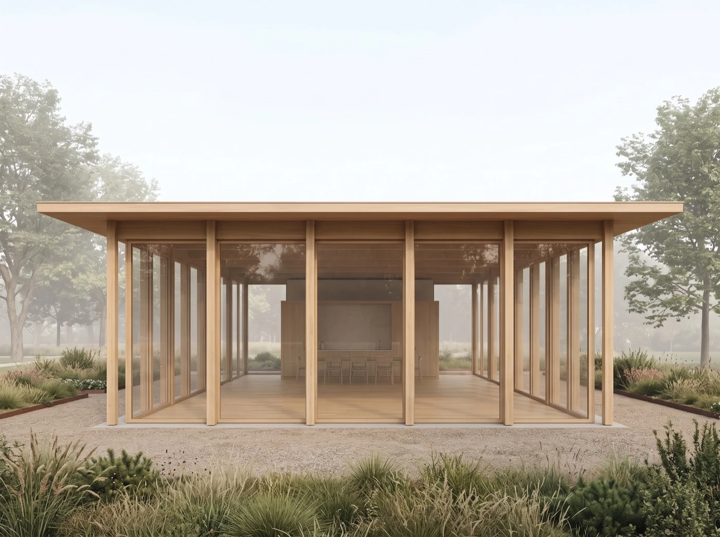 Pavillon im Park